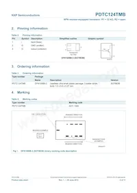 PDTC124TMB Datasheet Page 3