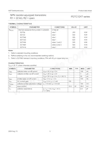 PDTC124TS Datasheet Page 6