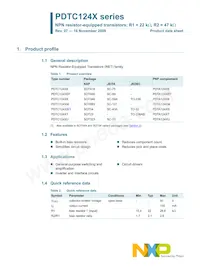 PDTC124XS Datasheet Page 2