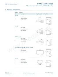 PDTC124XS Datasheet Page 3