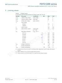 PDTC124XS Datasheet Page 5