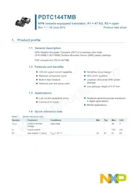 PDTC144TMB Datasheet Page 2