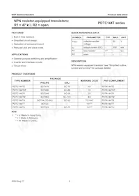 PDTC144TS Datasheet Pagina 3