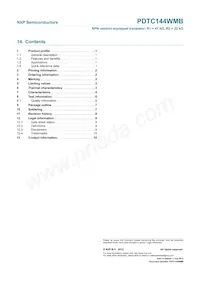 PDTC144WMB Datasheet Page 12