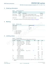 PDTD113EK Datasheet Page 4