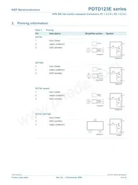 PDTD123EK Datasheet Page 3