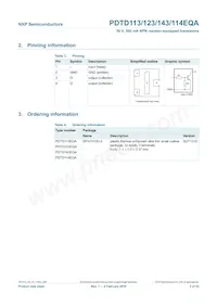 PDTD143EQAZ Datasheet Page 3