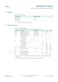 PDTD143XTVL Datasheet Page 3