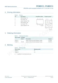PEMD13 Datasheet Page 3