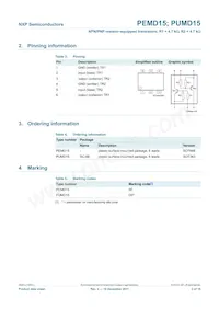 PEMD15 Datasheet Page 3