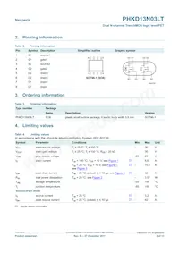 PHKD13N03LT Datasheet Page 2
