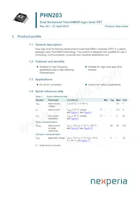 PHN203 Datasheet Cover
