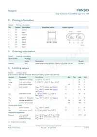 PHN203 Datasheet Page 2