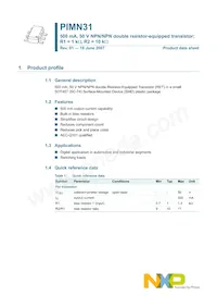 PIMN31 Datasheet Page 2