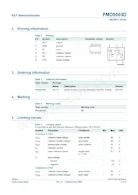 PMD9003D Datasheet Pagina 3