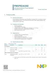 PMDPB38UNE Datasheet Page 2