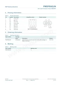 PMDPB42UN Datasheet Page 3
