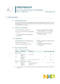 PMDPB65UP Datasheet Page 2