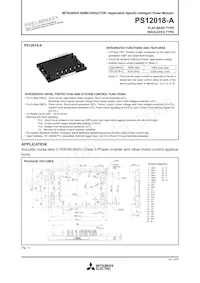 PS12018-A Datasheet Cover