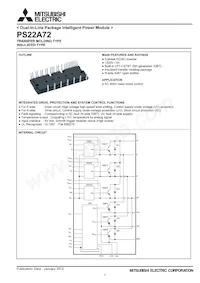 PS22A72 Datasheet Cover