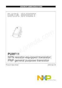 PUMF11 Datasheet Pagina 2