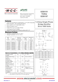 SDB105-TP Datasheet Cover