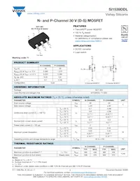 SI1539DDL-T1-GE3 Datasheet Cover