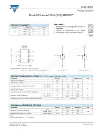 SI3911DV-T1-E3 Datasheet Cover