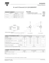 SI6562DQ-T1-GE3 Datasheet Cover
