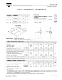 SI7530DP-T1-E3 Datasheet Cover