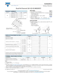 SIA922EDJ-T4-GE3 Datasheet Cover