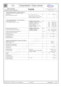 T420N12TOFXPSA1 Datasheet Page 2
