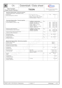 T830N12TOFXPSA1 Datasheet Page 2