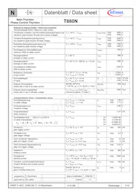 T880N12TOFXPSA1 Datenblatt Cover