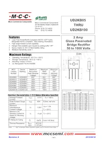 UD2KB100-BP Datasheet Cover