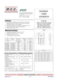 UD3KB100-BP Datasheet Cover