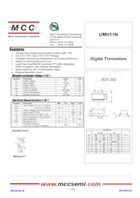 UMH11N-TP Datasheet Copertura