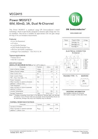 VEC2415-TL-E Datasheet Copertura
