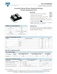 VS-UFH60BA65 Datasheet Cover