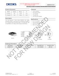 ZXMD63C03XTC Datasheet Cover