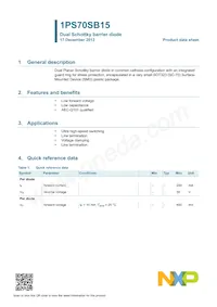 1PS70SB15 Datasheet Page 2