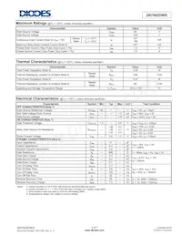 2N7002DWS-7 Datasheet Page 2