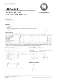 2SK2394-7-TB-E Datasheet Copertura