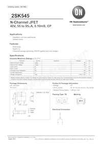 2SK545-11D-TB-E數據表 封面