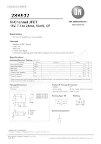 2SK932-23-TB-E Datasheet Copertura