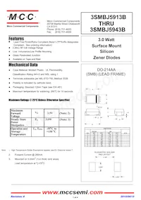 3SMBJ5943B-TP Datasheet Cover