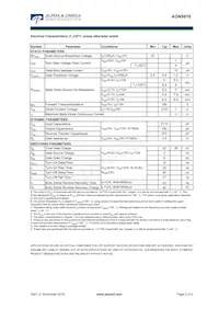 AON5816 Datasheet Page 2