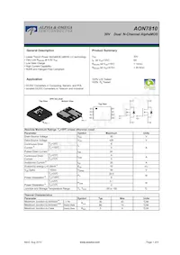 AON7810 Datasheet Cover