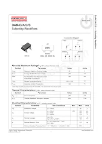 BAR43C Datasheet Cover