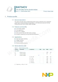 BAT54CV Datasheet Page 2